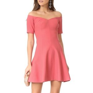 Cinq á Sept Off Shoulder Rose Pink Dress